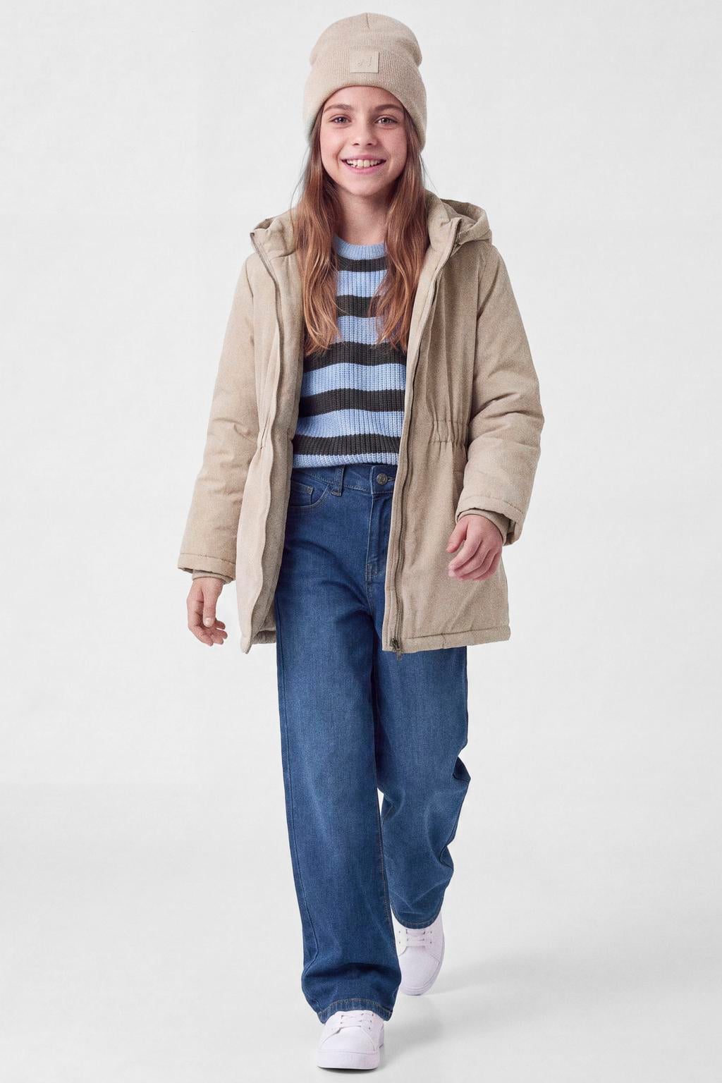 NAME IT KIDS oversized gestreepte trui - blauw