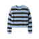NAME IT KIDS oversized gestreepte trui - blauw