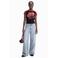 Desigual gebloemde T-shirt - zwart