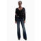 Desigual viscose trui met print - zwart