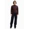 Desigual imitatieleren jas - donkerrood