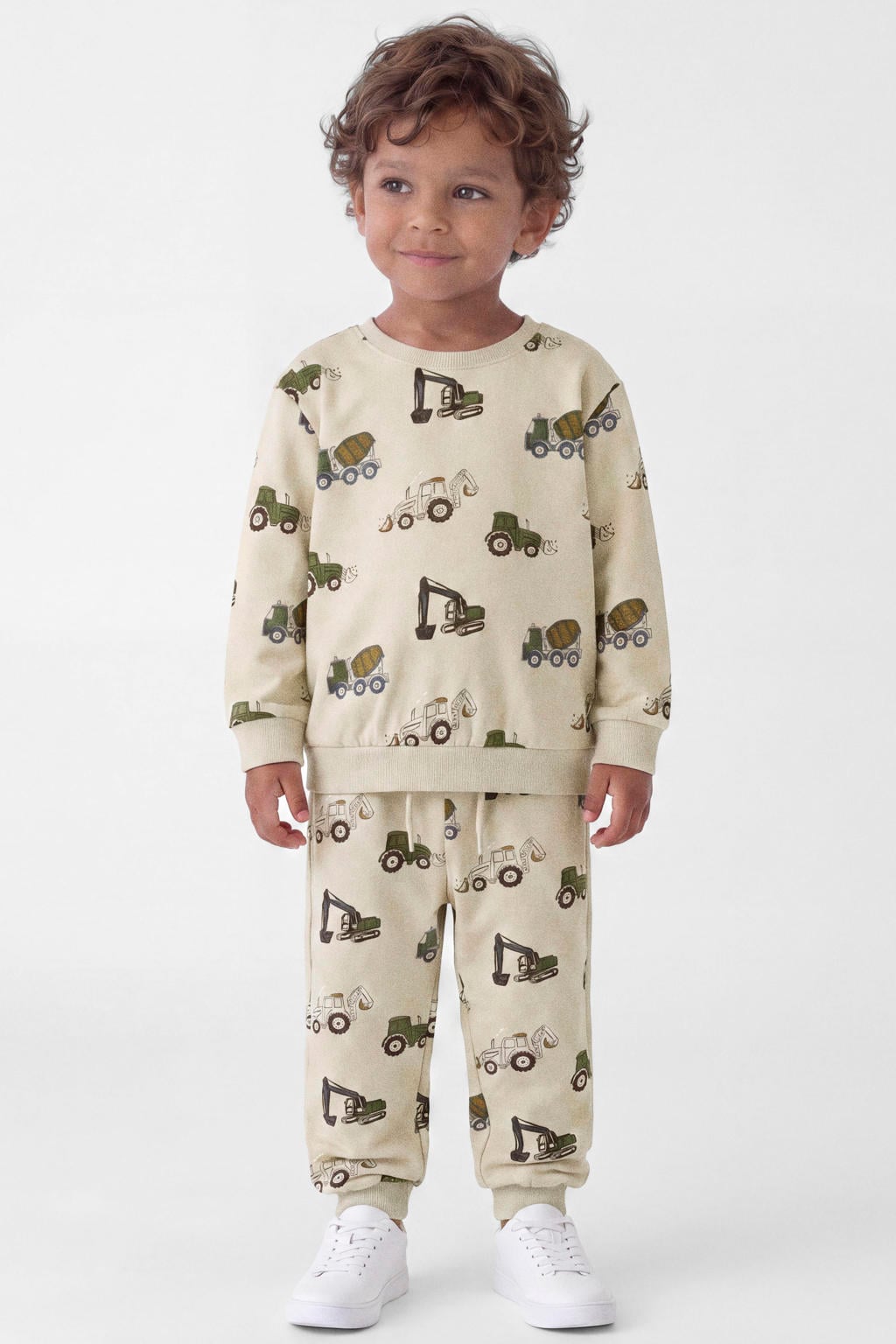 NAME IT MINI sweater met print - wit