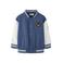 NAME IT MINI rechtvallend sweatvest met patches - blauw