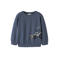 NAME IT MINI sweater met print - donkerblauw