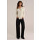 WE Fashion Blue Ridge high waist wide leg jeans met ceintuur - zwart