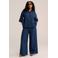WE Fashion Curve wide leg jeans - donkerblauw