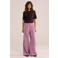 WE Fashion wide leg corduroy broek - lichtroze