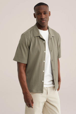 relaxed fit overhemd - olijfgroen
