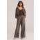 WE Fashion wide leg geruite broek - bruin