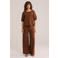 WE Fashion wide leg broek - bruin