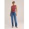 WE Fashion top met knoopdetail - oudroze