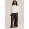 WE Fashion Plus Size imitatieleren flared broek - bruin