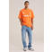 WE Fashion relaxed fit T-shirt met print - oranje