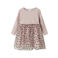 NAME IT MINI A-lijn jurk met hartjes - mauve