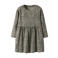 NAME IT MINI midi jurk met plooien en panterprint - lichtgroen