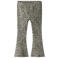 NAME IT MINI flared broek met panterprint - lichtgroen