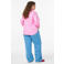Zizzi high waist wide leg jeans Plus Size - lichtblauw