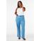 Zizzi high waist wide leg jeans Plus Size - lichtblauw