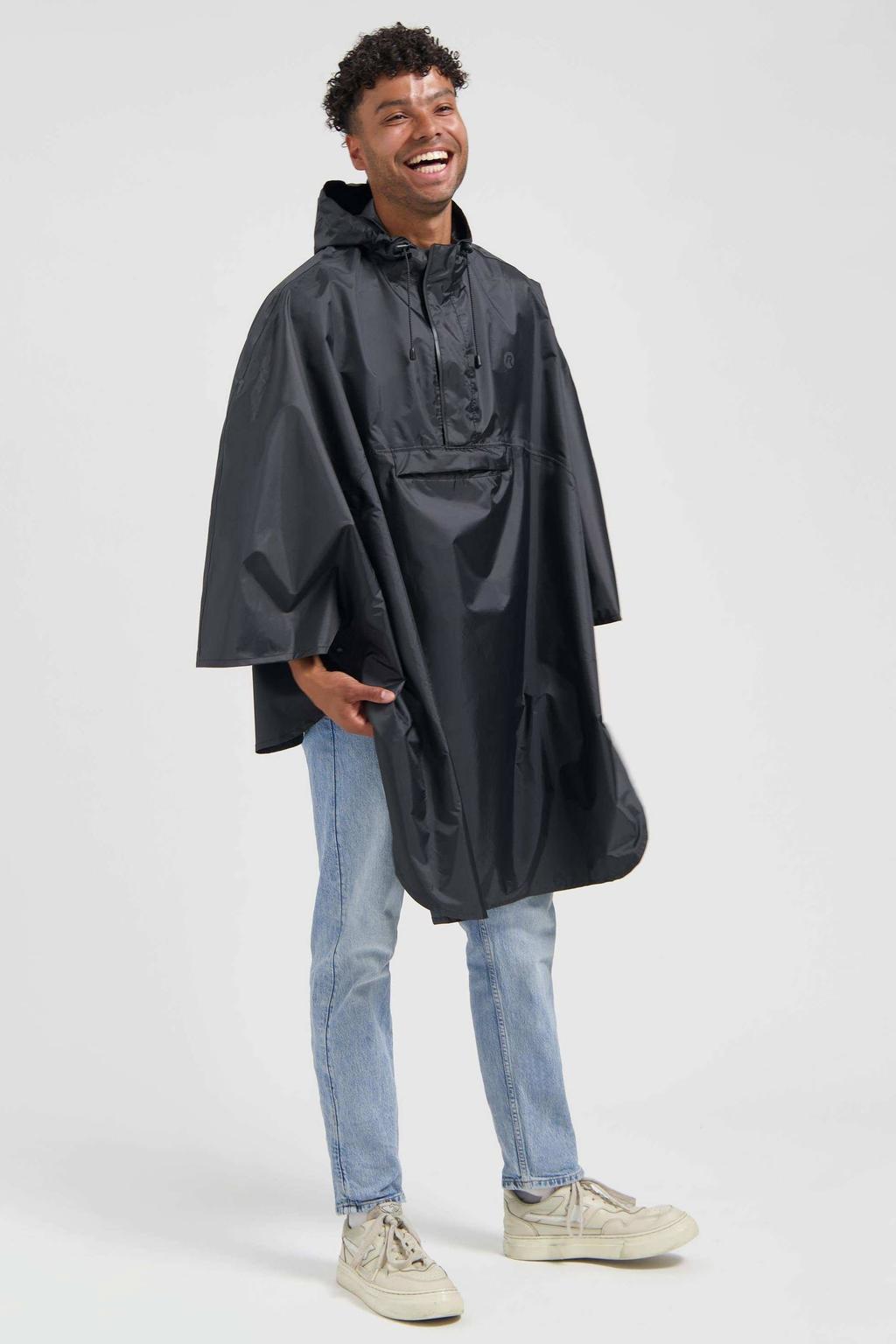 Rogelli Regenponcho Core Zwart