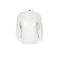 Exxcellent blouse Plus Size met pailletten en linnen - wit