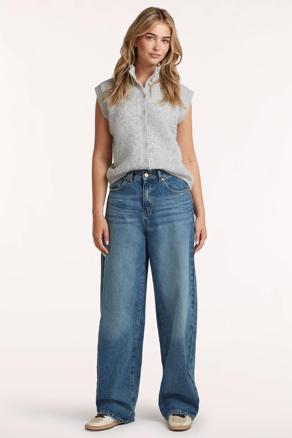 Circle of Trust wide leg jeans - mediumblauw
