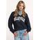 Circle of Trust sweater met tekst - donkerblauw