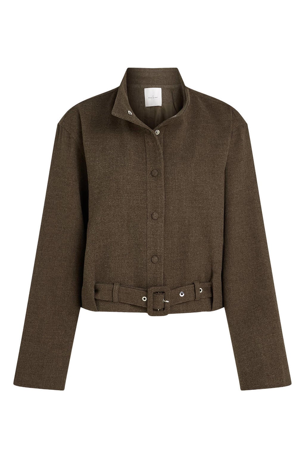 Donkergroene dames Circle of Trust jasje van polyester met effen en lange mouwen