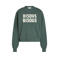 Circle of Trust sweater met tekst - donkergroen/ecru