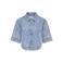 JDY denim rechtvallend gebloemde blouse - lichtblauw