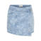 JDY denim gebloemde skort met borduursels - lichtblauw denim