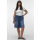 VERO MODA CURVE straight fit korte broek Plus Size - mediumblauw