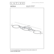thumbnail: Lucide NICOLA - Plafonnière - LED - CCT - 1x37W 2700K/4000K - Taupe | Essential