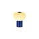 Lucide GUSTAV - Oplaadbare Tafellamp - Accu/Batterij - Ø 8 cm - LED Dimb. - 1x0,8W 2700K - Blauw