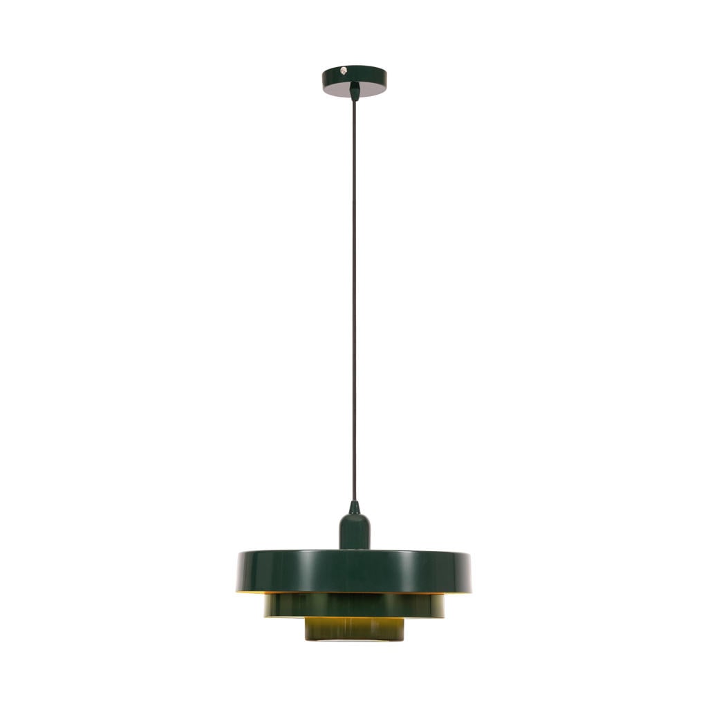 Lucide RUNA - Hanglamp - Ø 35 cm - 1xE27 - Groen | Essential