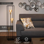 thumbnail: Lucide RUBEN - Vloerlamp - 3xE27 - Zwart