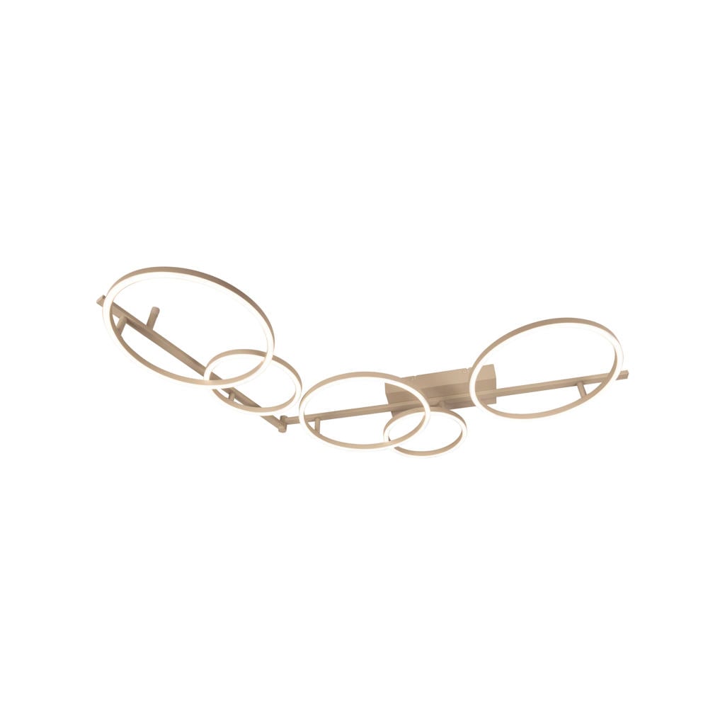 Lucide NICOLA - Plafonnière - LED - CCT - 1x37W 2700K/4000K - Taupe | Essential