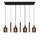 Lucide LAMBRES - Hanglamp - 6xE27 - Zwart