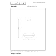 thumbnail: Lucide YOUNES - Hanglamp - Ø 40 cm - 1xE27 - Oranje | Essential