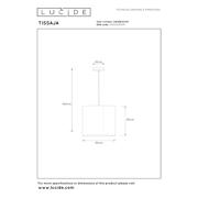 thumbnail: Lucide TISSAJA - Hanglamp - Ø 30 cm - 1xE27 - Wit | Essential