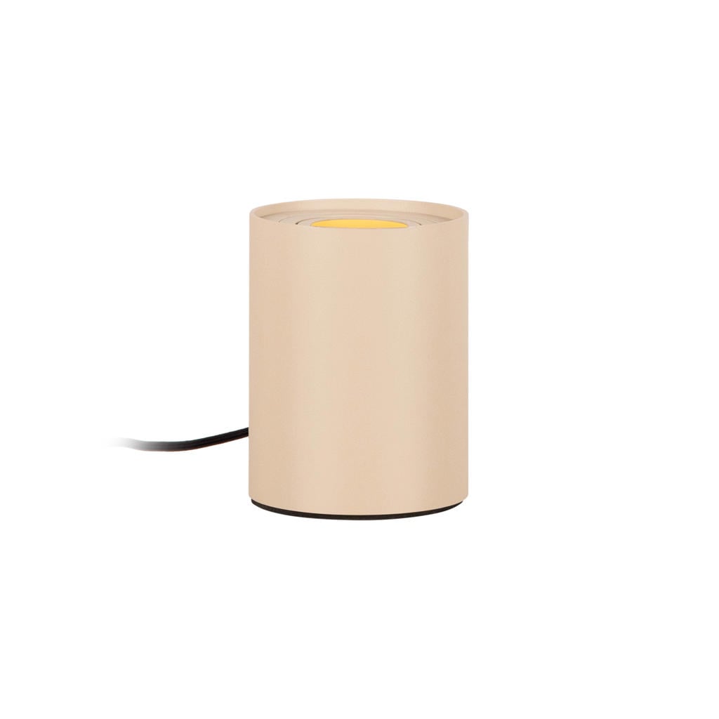 Lucide TUBE - Tafellamp - Ø 9,6 cm - LED 3 StepDim - GU10 - 1x5W 2700K - Taupe