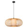Lucide THULINE - Hanglamp - Ø 60 cm - 1xE27 - Lichte houtlook | Essential