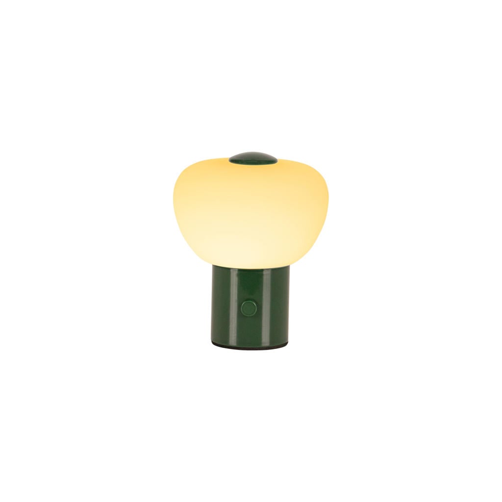 Lucide GUSTAV - Oplaadbare Tafellamp - Accu/Batterij - Ø 8 cm - LED Dimb. - 1x0,8W 2700K - Groen | Essential