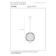 thumbnail: Lucide ESTEREL - Hanglamp - Ø 40 cm - 1xGU10 - Taupe | Essential