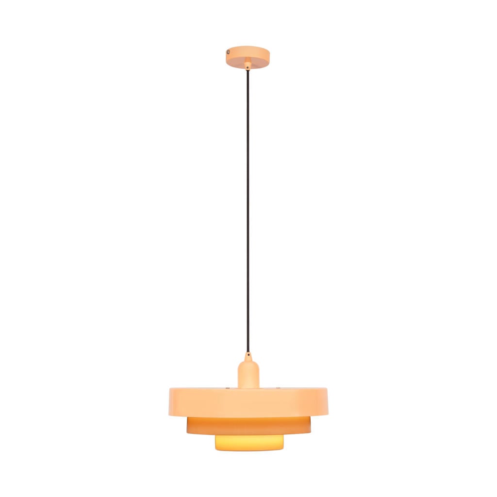Lucide RUNA - Hanglamp - Ø 35 cm - 1xE27 - Roze | Essential