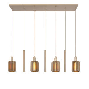 LAMBRES - Hanglamp - 6xE27 - Taupe