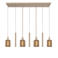 Lucide LAMBRES - Hanglamp - 6xE27 - Taupe