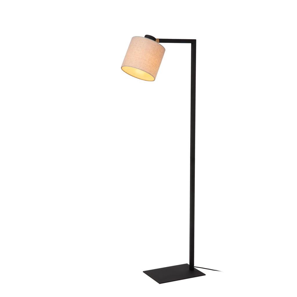 Lucide LESLEY - Vloerlamp - 1xE27 - Zwart