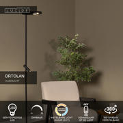 thumbnail: Lucide ORTOLAN - Vloerlamp - LED Dimb. - CCT - 2700K/4000K - Zwart | Essential