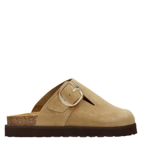 Sacha suède clogs taupe