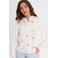 Cache Cache gebloemde blouse met ruches - ecru